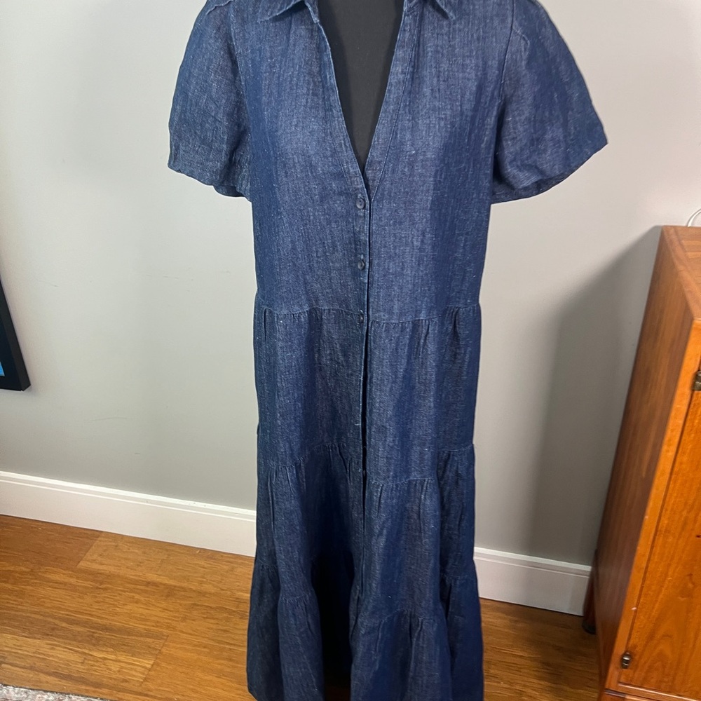 Brochu Walker The Havana Indigo Soft Denim Dress sz M - Picture 7 of 14